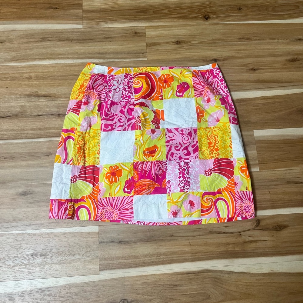 Colorful Patchwork Womens lily pulitzer skirt